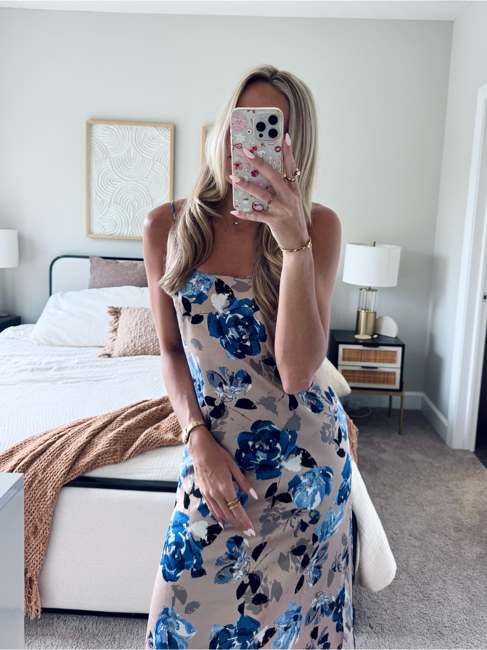 NBD x REVOLVE Floral Satin Slip Midi Dress